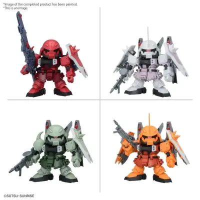 Maquette bb senshi zgmf zaku series set